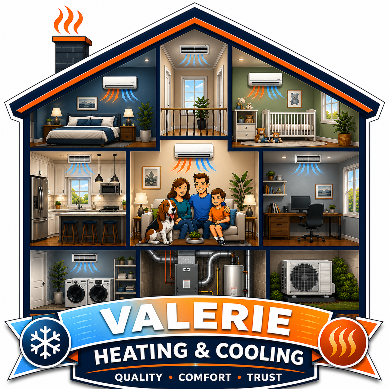 Valerie HVAC & Insulation logo