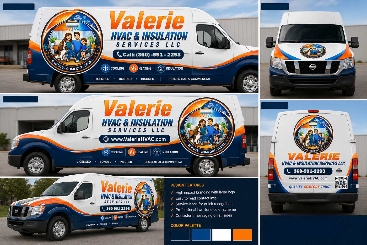 Vehicle wrap with eagle and condor concept
